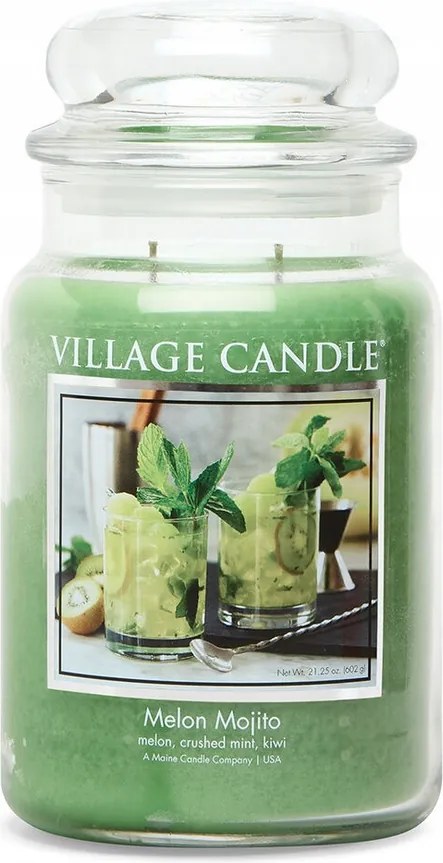 Nagy méretű Mojito Dinnye gyertya Village Candle