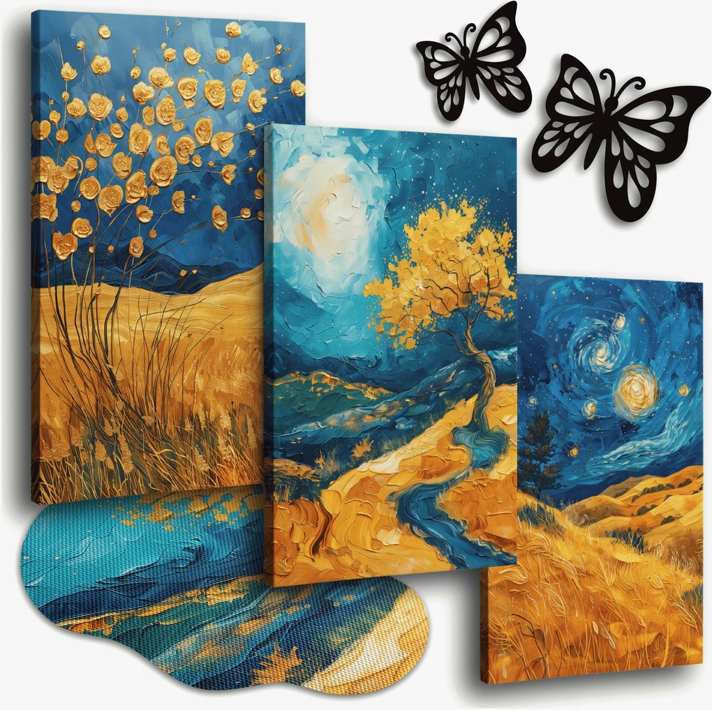 Vászonkép 150x70 cm Nappali Képek Olaj Utánzat Tájkép Kilátás