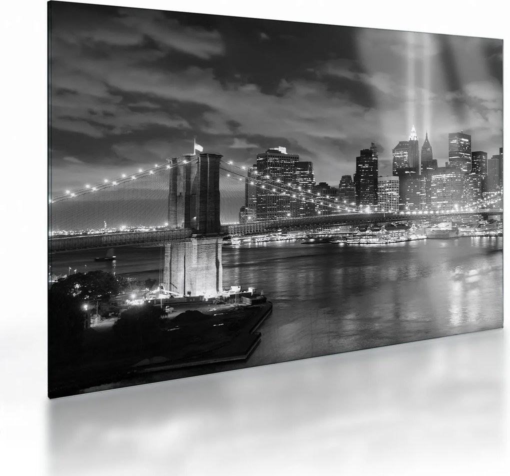 Üveg kép - Brooklyn híd (70x50 cm)