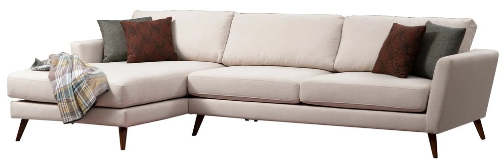 Sarokkanapé  Monica (B) (bézs + barna). 1072251