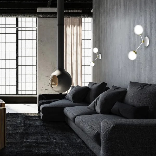 Fali lámpa JOY 2xE14/40W/230V fehér/arany