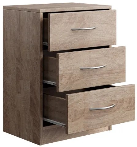 Casaria® Eloise éjjeliszekrény 54x39x28 cm - tölgy