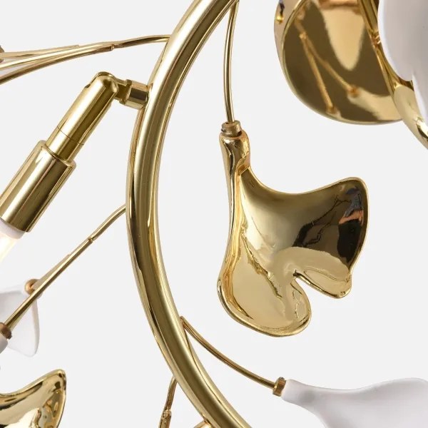 Zuma Line MX2858-6-EGN - Felületre szerelhető mennyezeti csillár LEAF 6xG9/42W/230V arany