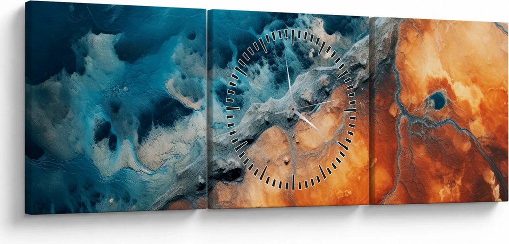 Kép - Víz és tűz (órával) (90x30 cm)