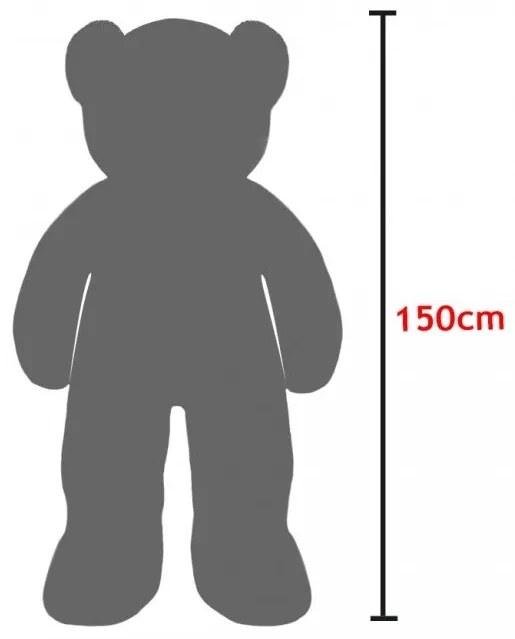 Deuba Plüss maci 150 cm - fehér