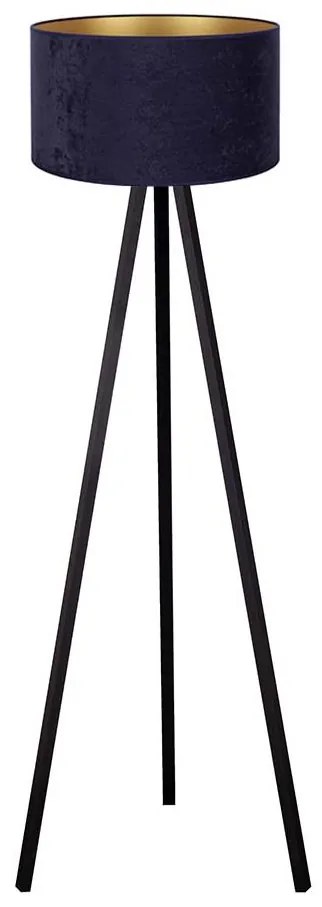 Brilagi Brilagi - Állólámpa VELVET 1xE27/60W/230V fekete/kék BG0406