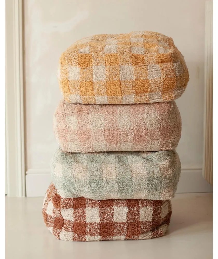 Világoskék gyerek puff Vichy Blue Sage – Lorena Canals