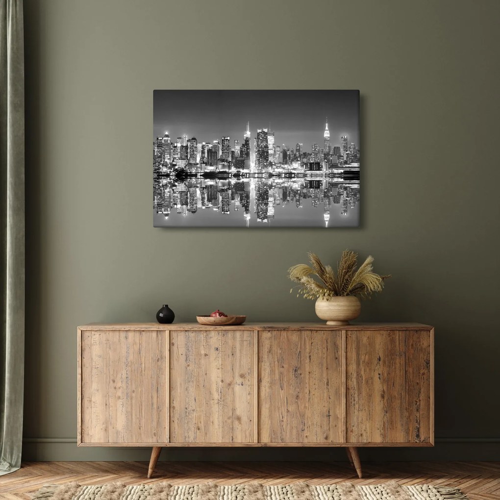 Kép - New York, fekete-fehér (90x60 cm)