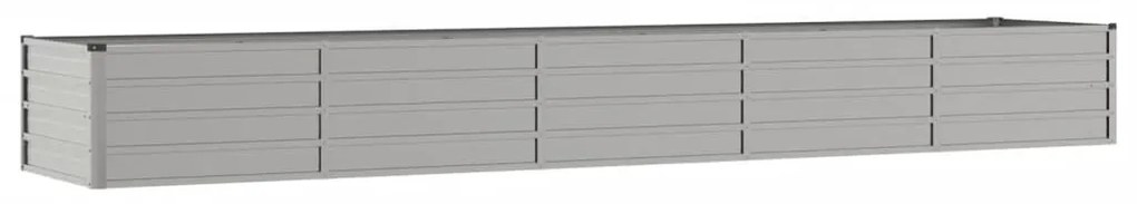 rozsda színű corten acél kerti magaságyás 400 x 80 x 45 cm