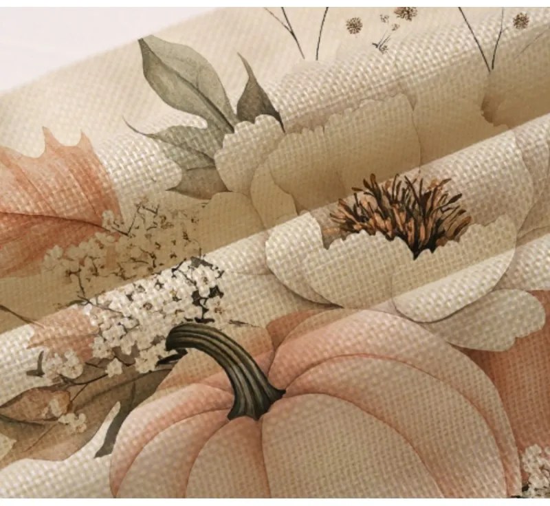 Párnahuzat BLOSSOM FALL 45x45 cm, krémes színű