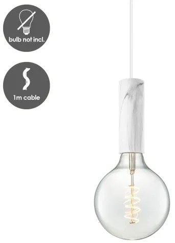 SAGA függeszték 1xE27/40W/230V márvány kivitelben