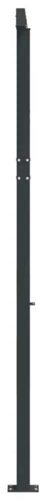 antracitszürke vas napellenzőrúdszett 600 x 245 cm