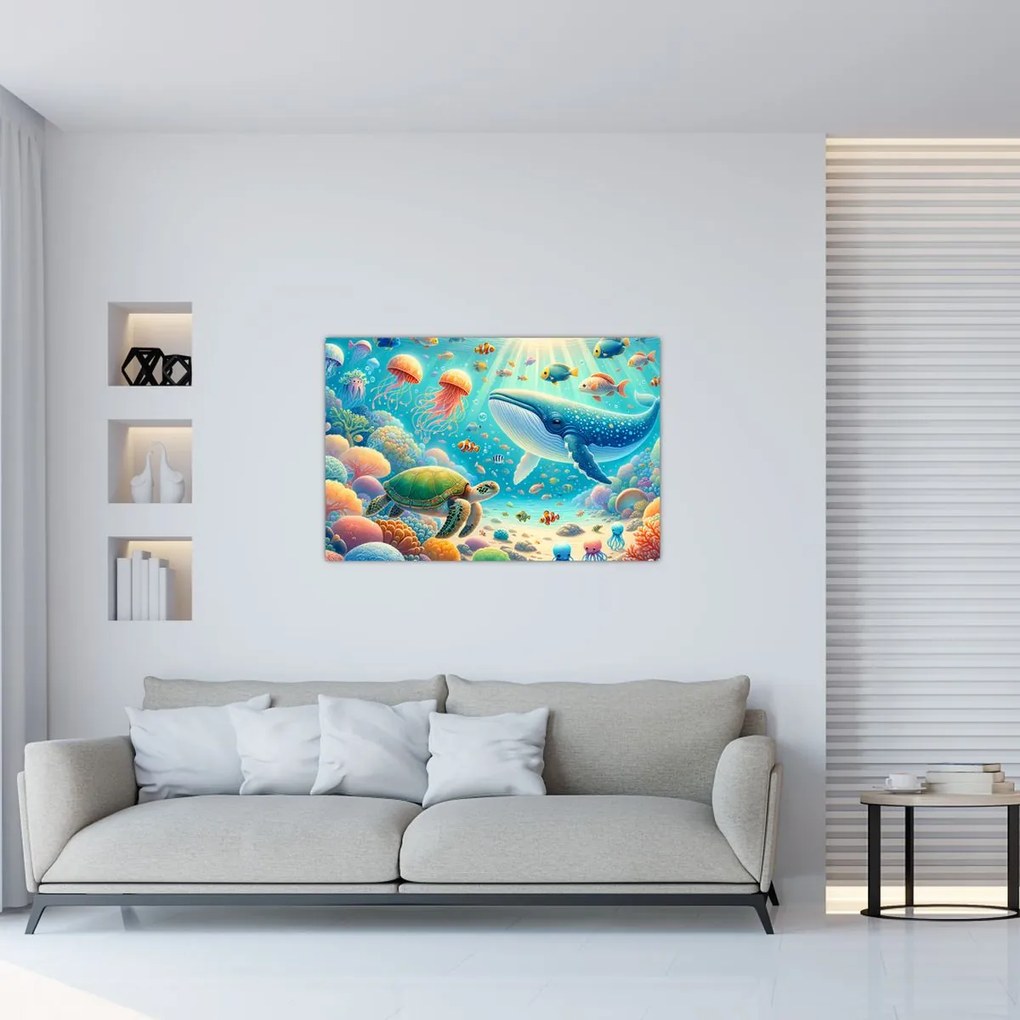 Kép - A világ a víz alatt (90x60 cm)