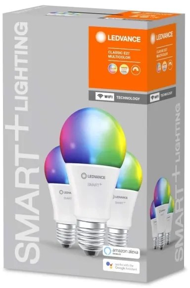 SET 3x LED RGBW Dimmelhető izzó SMART+ E27/9,5W/230V 2700K-6500K - Ledvance
