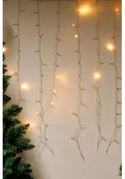 LED Dimmelhető Kültéri karácsonyi függöny CURTAIN 360xLED/8,4W/230V 2x2 m IP44 meleg fehér + távirányító