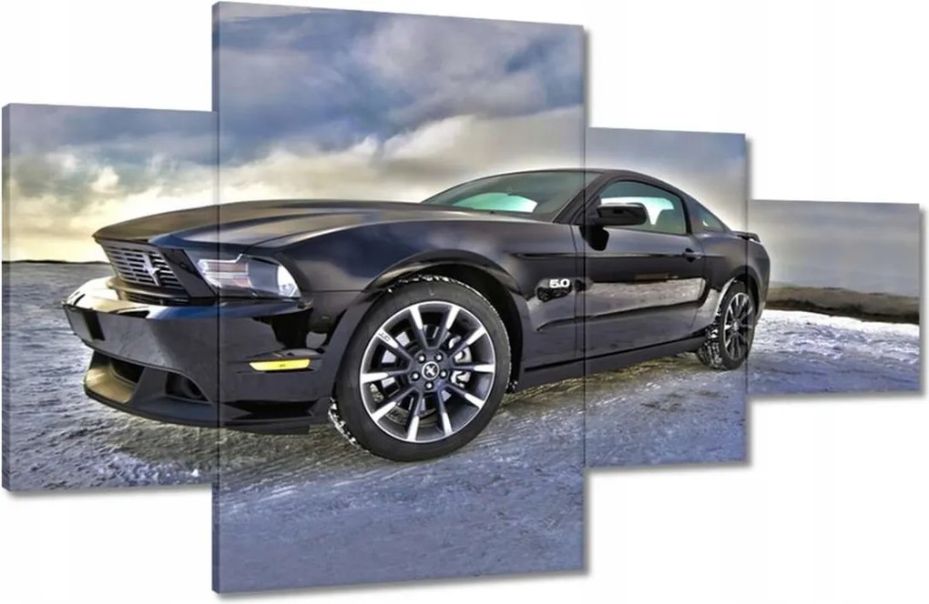 Képek 130x80 Ford Mustang a hóban Autó Klasszikus Made in Usa