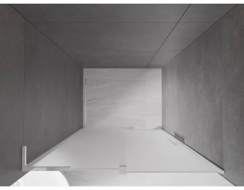 Mexen Velar L, tolózuhanyajtó nyitáshoz 90 cm, 8 mm-es matt üveg, króm, 871-090-003-31-01