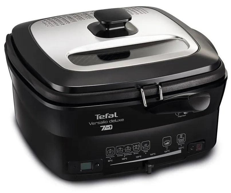 Tefal - Fritőz 2 l VERSALION DE LUXE 7in1 1600W/230V fekete