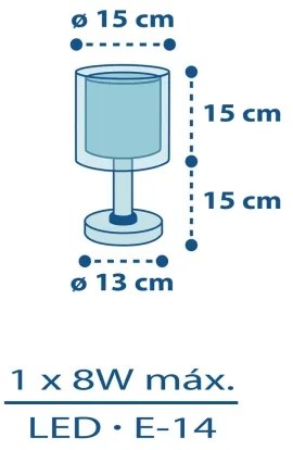 Dalber 60611N - LED gyereklámpa POLICE 1xG4/4W/230V színes