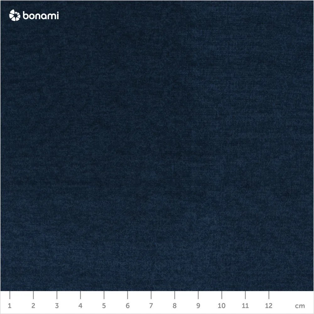 Sötétkék bársony kinyitható-tárolóhelyes kanapé 216 cm Selene – ELTAP