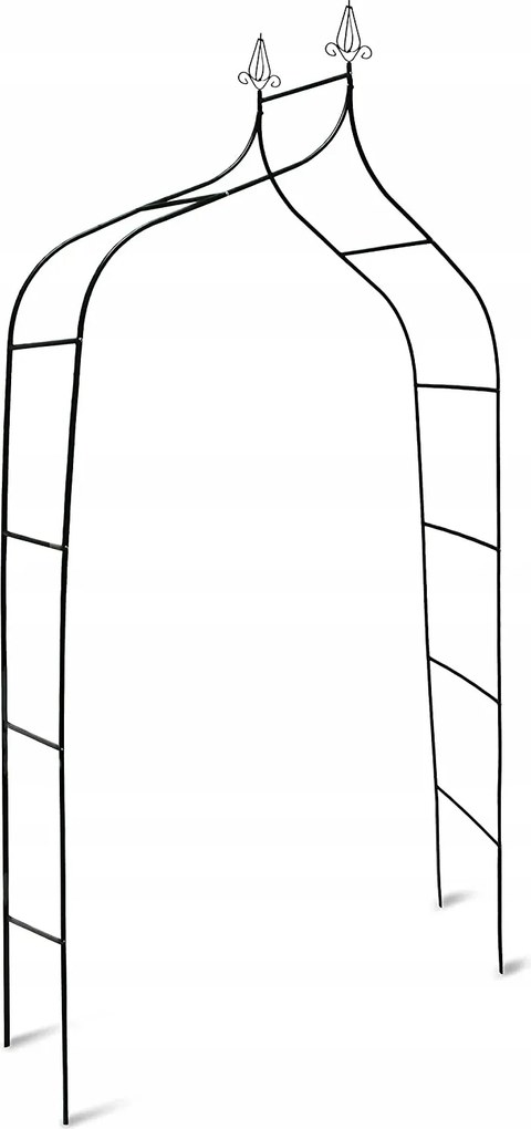 Pergola fém Relaxdays boltív255 cm