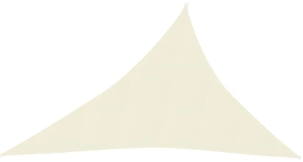 krémszínű HDPE napvitorla 160 g/m² 4 x 5 x 6,8 m
