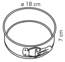 Tescoma Kapcsos tortaforma DELÍCIA pr. 18 cm, , 18 cm