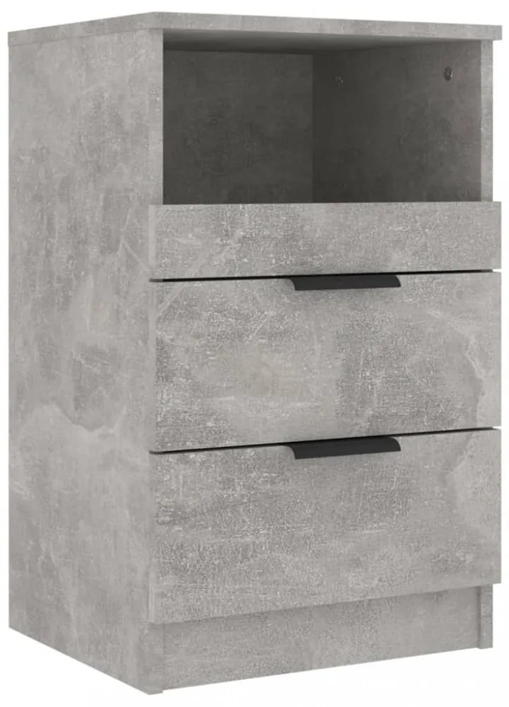 betonszürke szerelt fa éjjeliszekrény