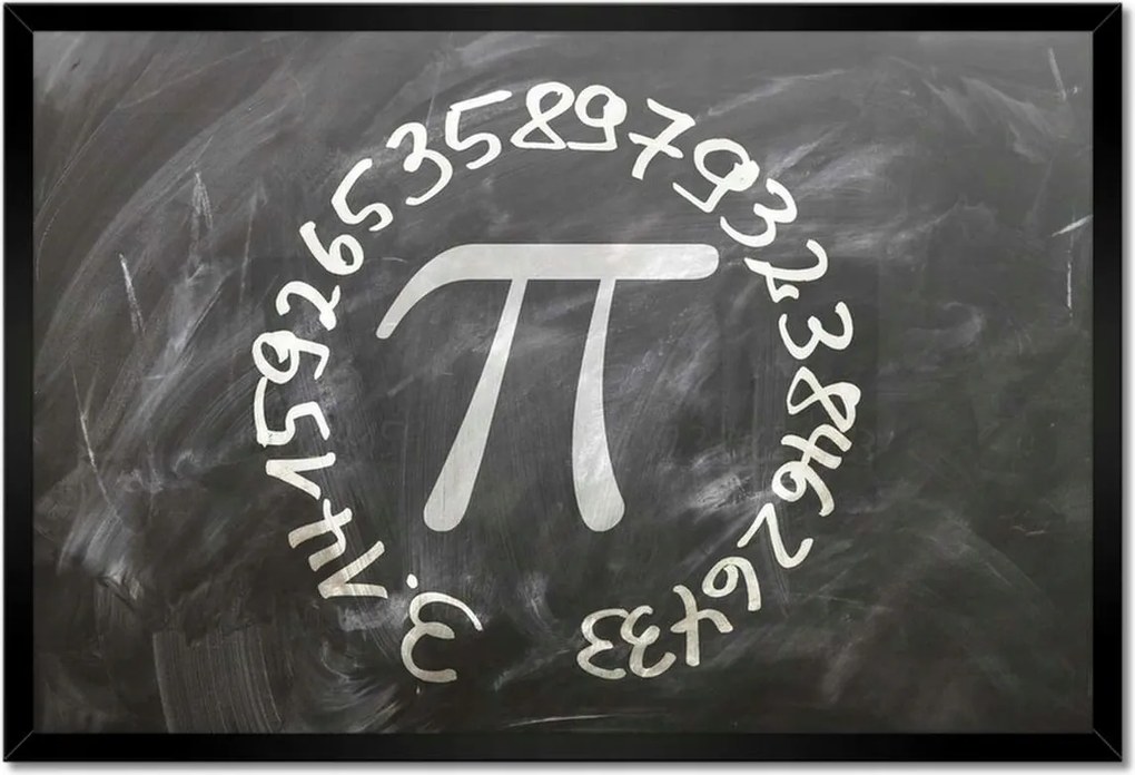 Poszterek keretben 60x40 Rejtélyes pi Pi szám