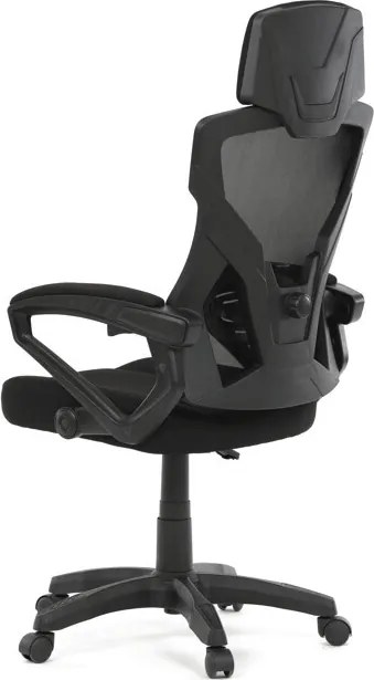 Irodai szék, magasságában állítható, fekete szövet, KA-R223 BK