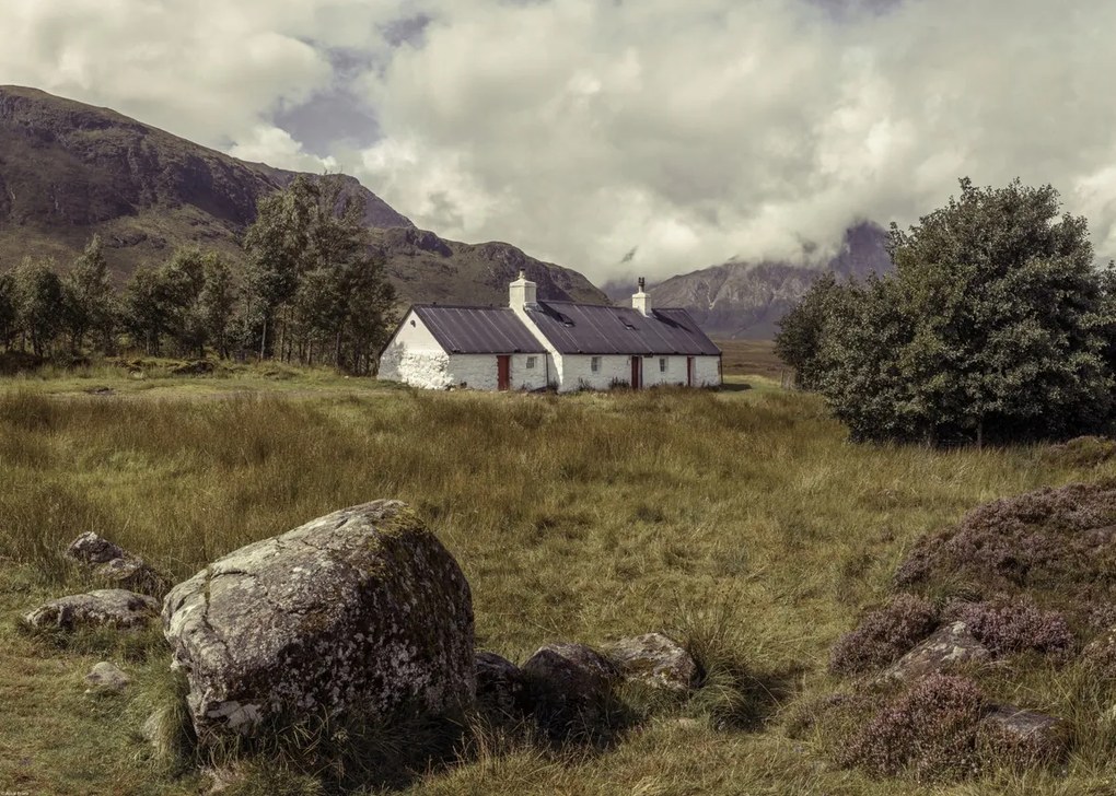 Poszter 70x50cm Glen Coe kunyhó, Assaf Frank