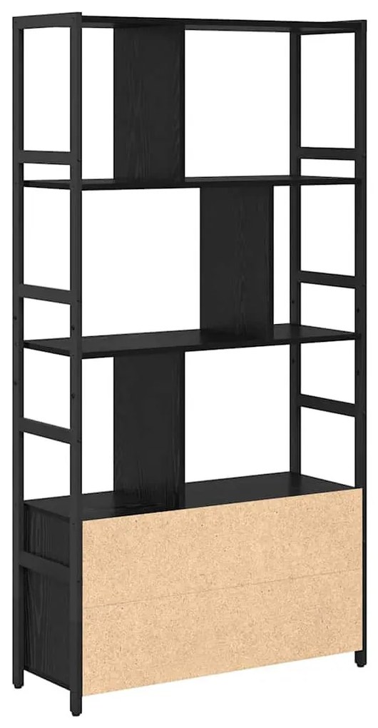 Könyvespolc Musta tammi 80 x 30 x 155.5 cm Faanyag