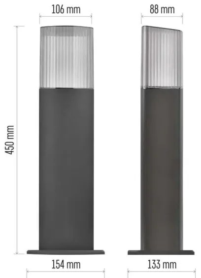 Kültéri lámpa LANA 1xE27/25W/230V IP54 45 cm