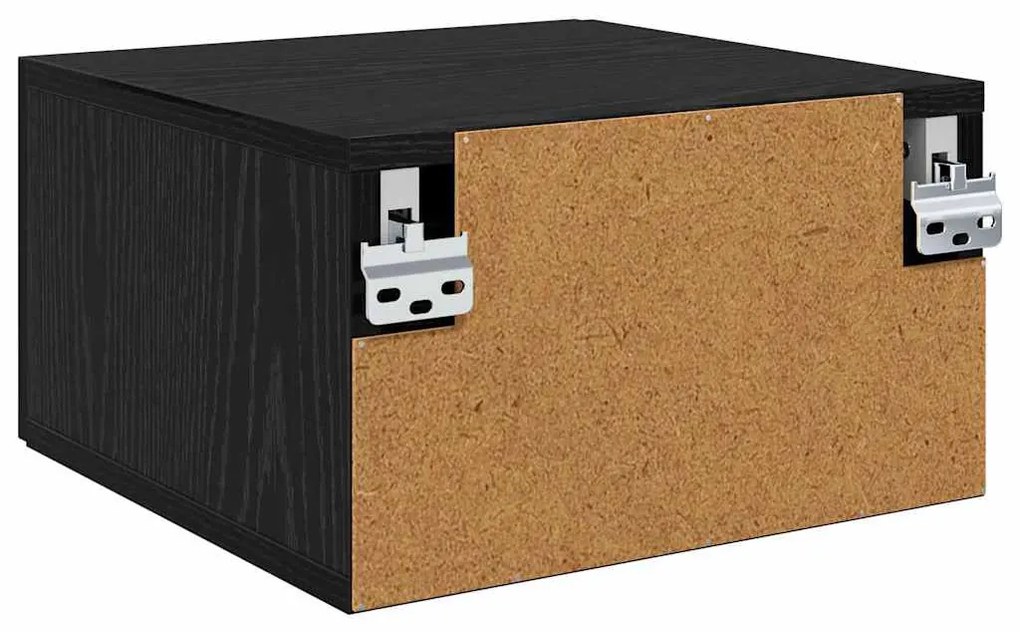 vidaXL Éjjeliszekrény Musta tammi 35 x 35 x 20 cm Faanyag