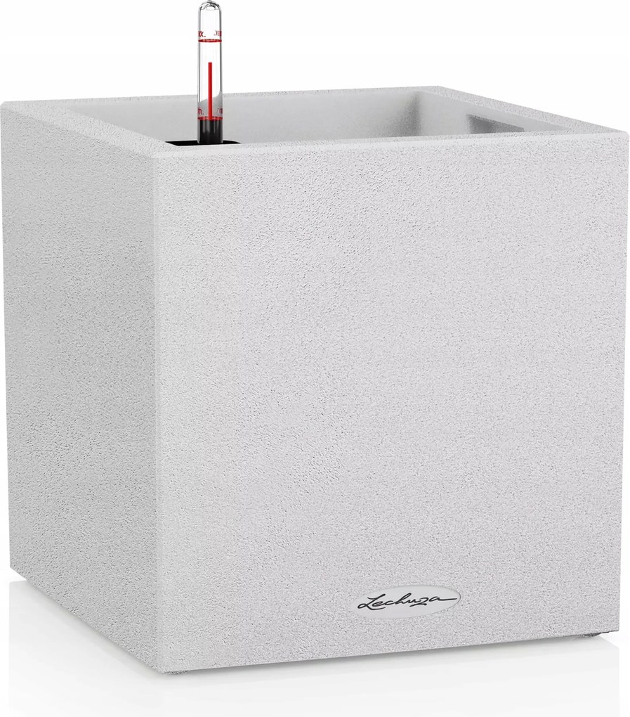 Virágtartó Lechuza Canto Stone 30 Low önöntöző Fehér Kvarc