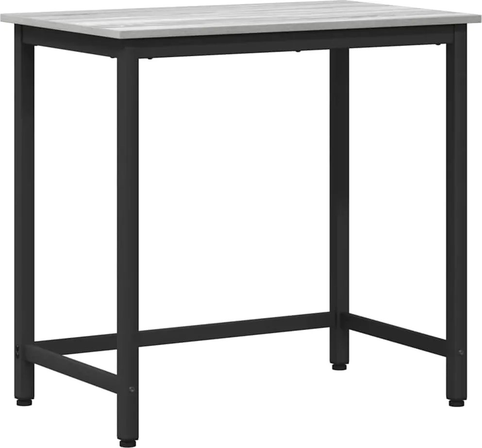 vidaXL asztal Szürke Sonoma 100 x 50 x 76,5 cm Műszaki fa és acél