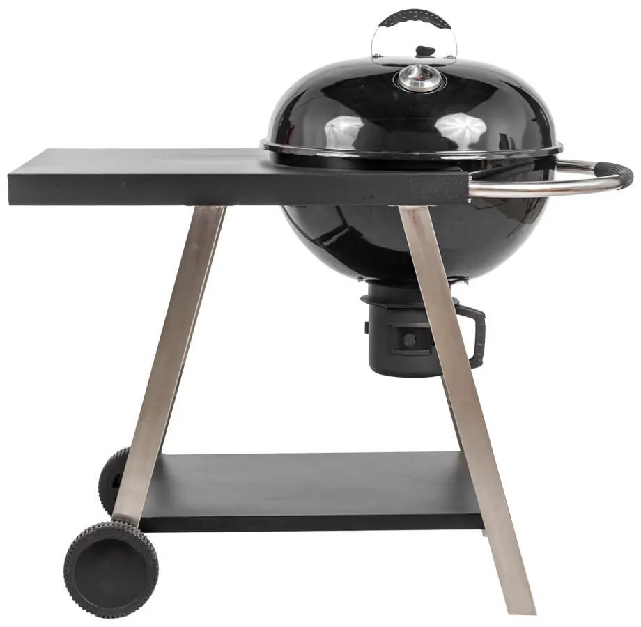 MIR709 Faszenes grill polccal és kerekekkel 56 cm