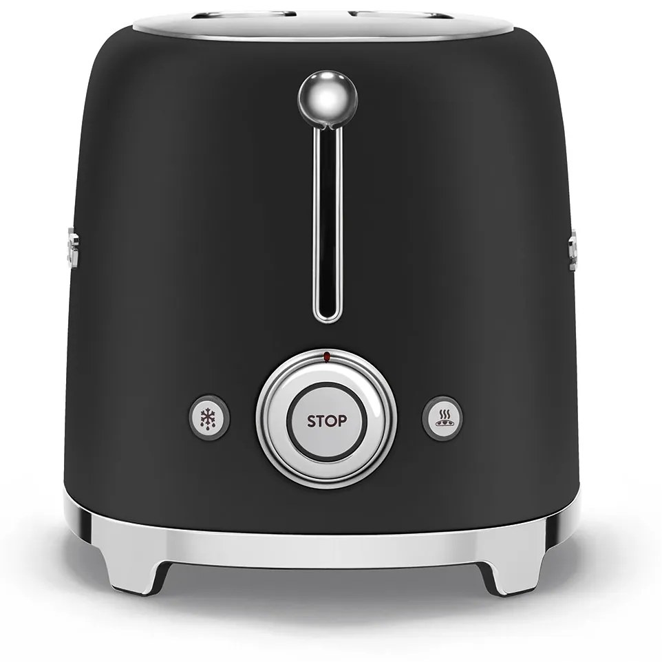 50-es évek Retro stílusú kenyérpirító P2 matt fekete 950W - SMEG