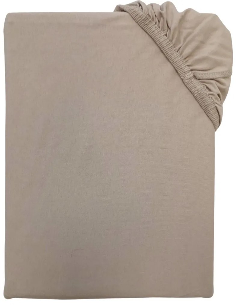 Ágynemű Jersey bézs TiaHome - 200x200cm