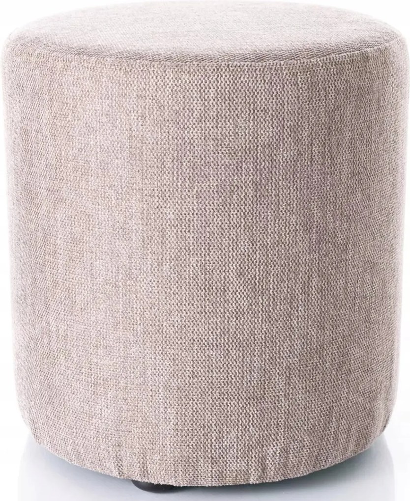 Puff kárpitozott ülőke nappaliba fésülködőasztal lábtartó bézs Doti C