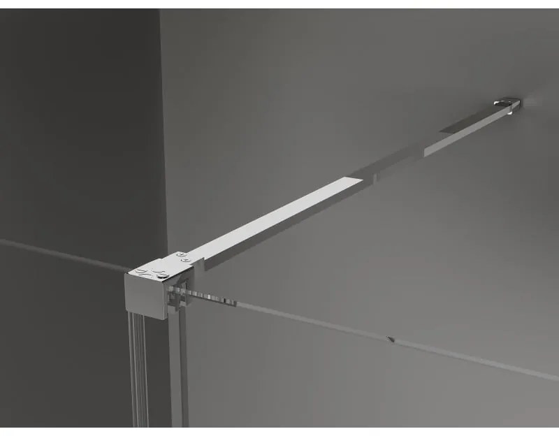 Mexen Velar, zuhanykabin tolóajtóval 130 x 70 cm, 8 mm matt üveg, króm, 871-130-070-31-01