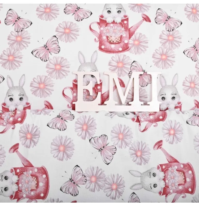 EMI Nyuszi gyermek ágyneműhuzat, A standard egyszemélyes ágy szett tartalma: 1x 140x200 + 1x 70x90