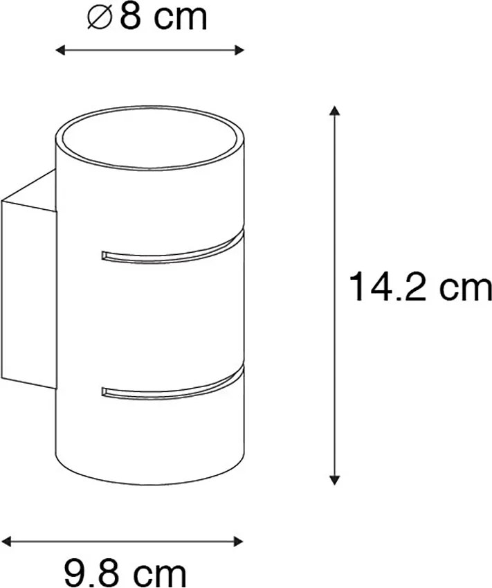 Okos fali lámpa fekete arany belsővel, WiFi G9-es - Ria