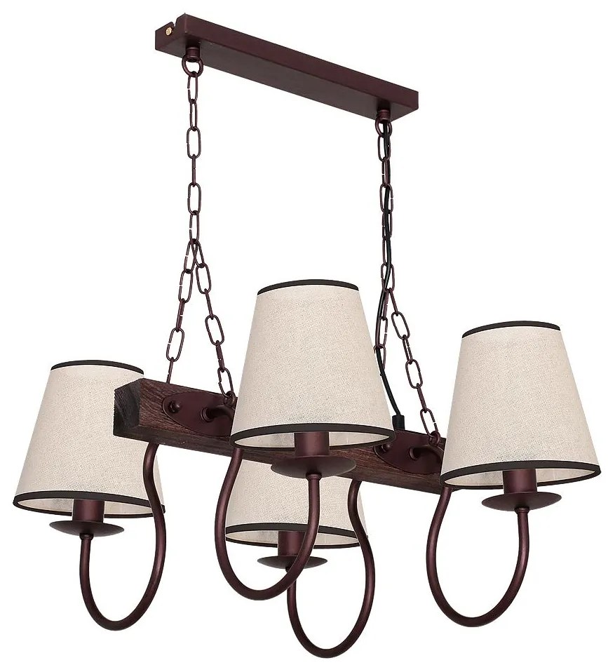 A CARIN csillár láncon 4xE14/60W/230V sötét