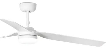 FARO 33814WT-20 - LED Dimmelhető mennyezeti ventilátor PUNT M LED/18W/230V fehér átm. 132 cm WT + távirányító