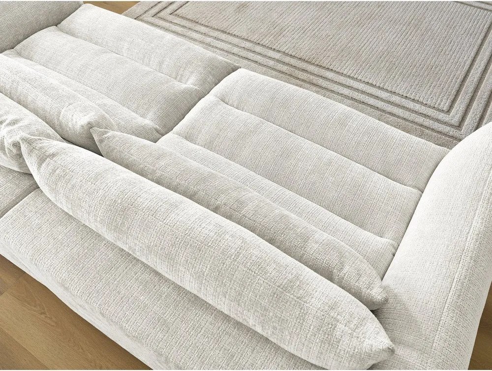 Fehér zsenília kanapé 276 cm Neil – Bobochic Paris