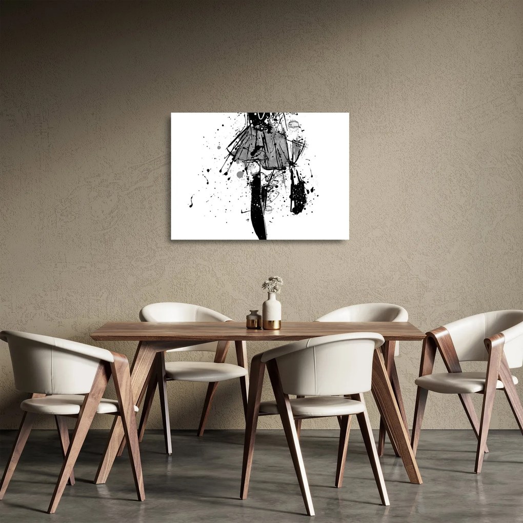 Üveg kép - Divatbemutató (70x50 cm)