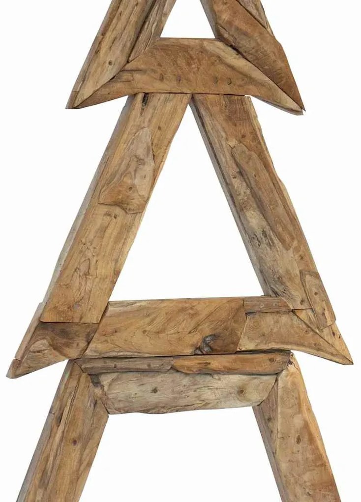 Karácsonyfa állvánnyal Barna 180 cm Tömör tíkfa