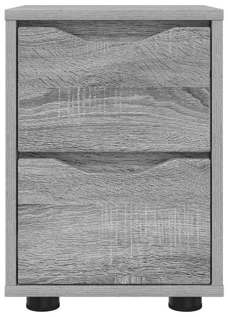 Éjjeliszekrények 2 pcs Szürke Sonoma 30,5 x 30 x 43 cm Faanyag