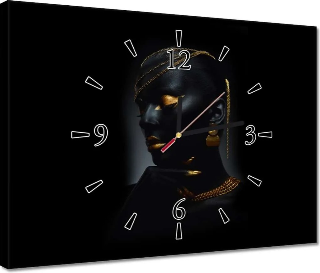 Órák 40x30 Fej arany díszítéssel